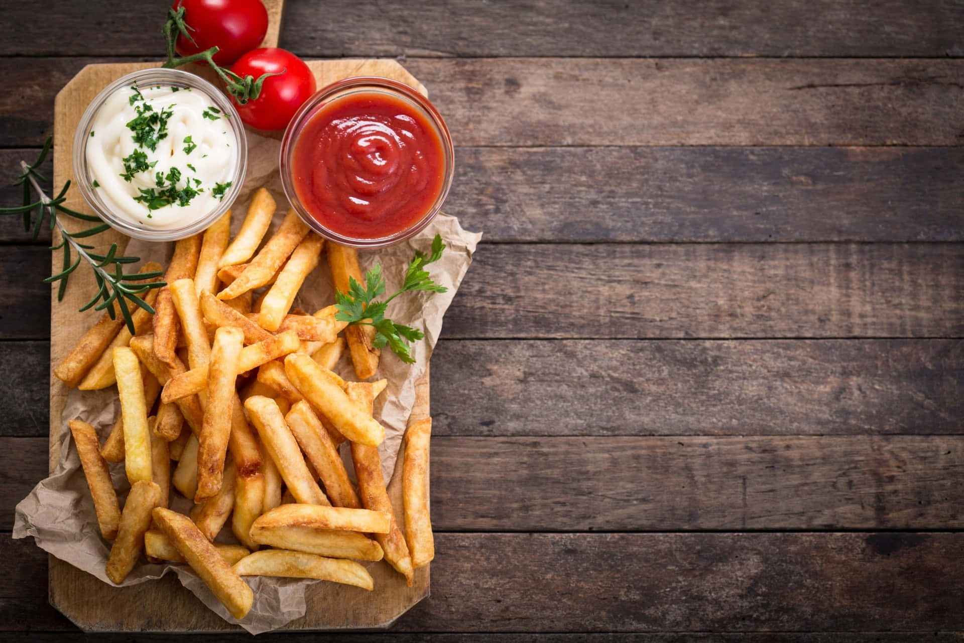 French Fries Best Food Background Wallpaper