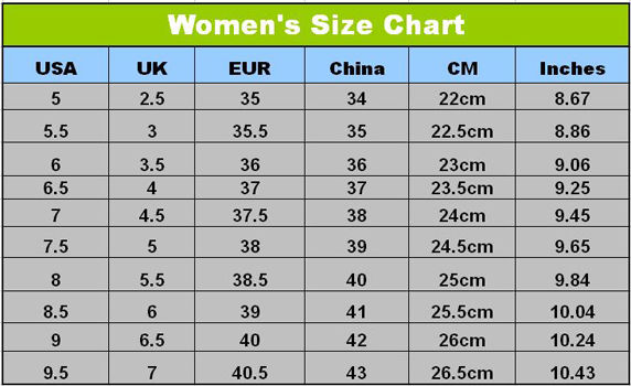 asian shoe size to us size