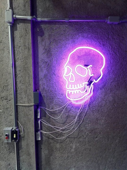 Neon Skull1 Wallpaper