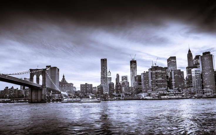 New York City Skyline Black And White HD Wallpaper Desktop Background
