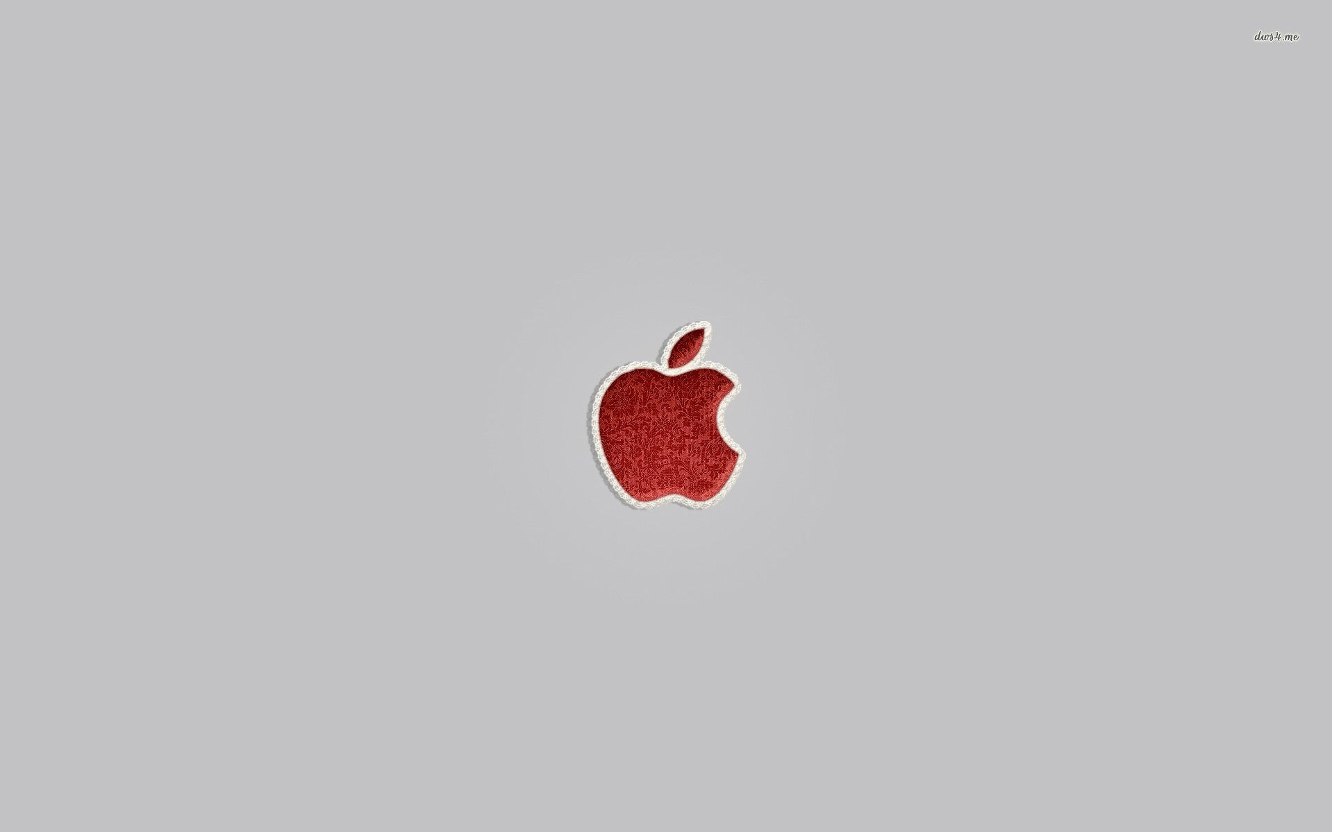 Red fabricc Apple logo wallpaper   1068584