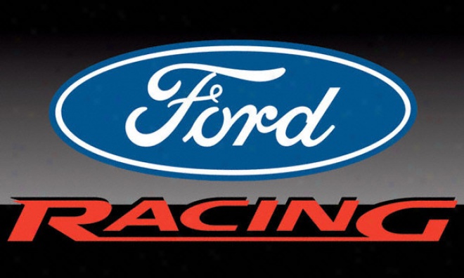 Black Ford Racing Logo Background
