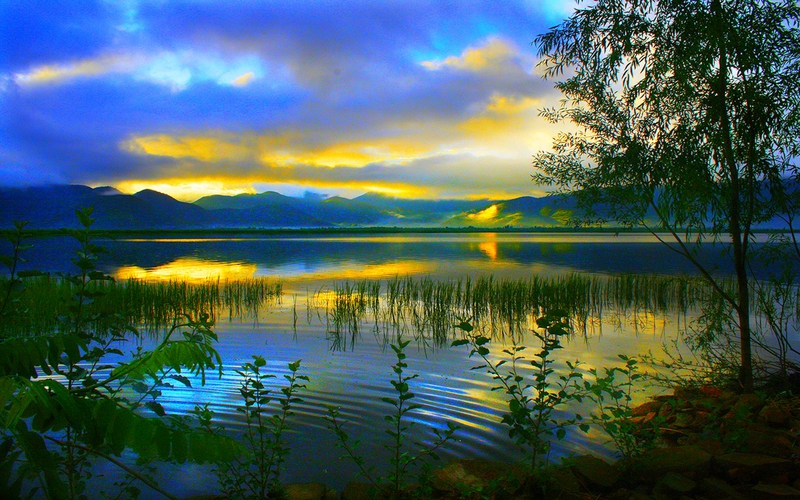 Description Lake Morning Beautiful Dawn Wallpaper
