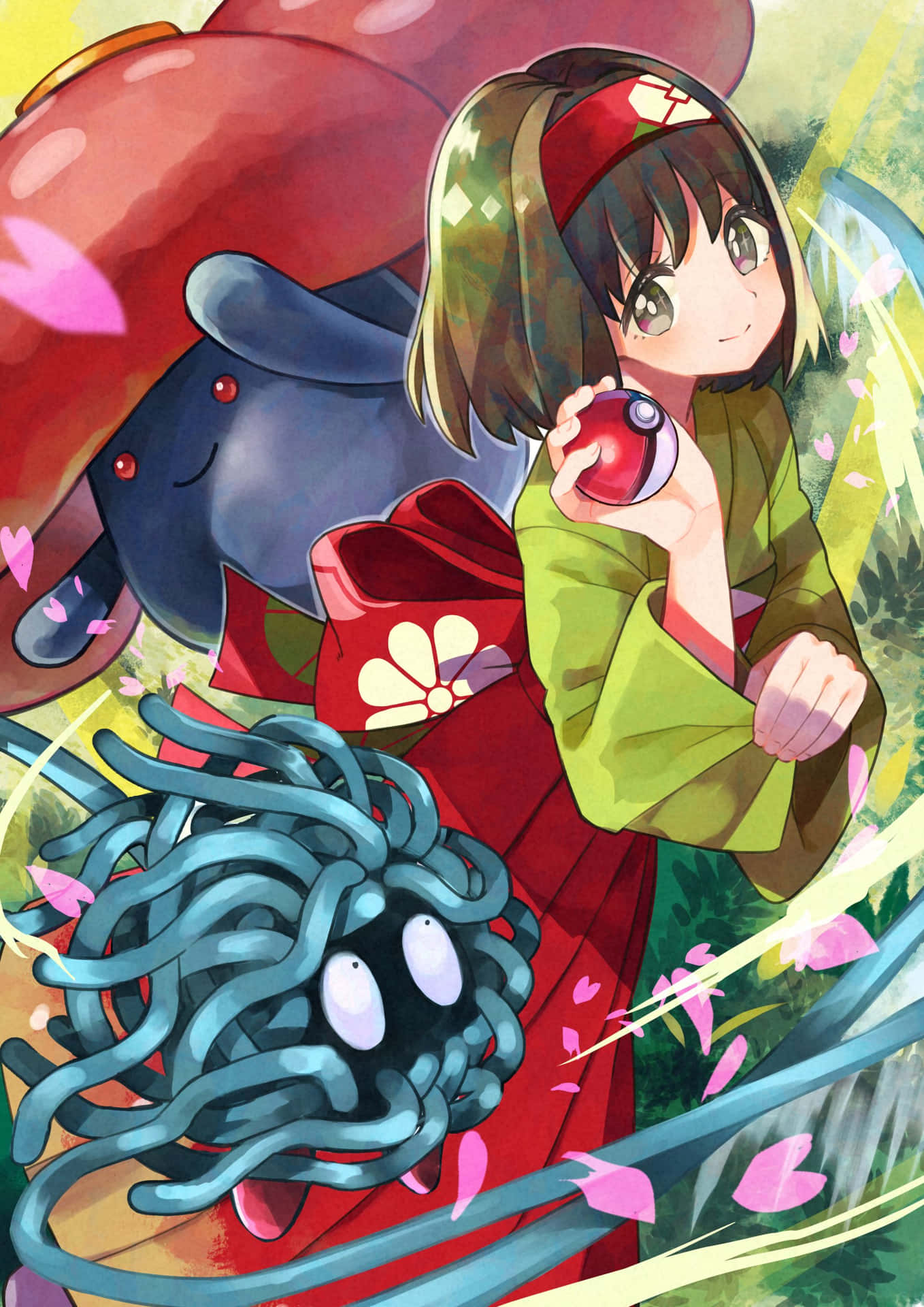 Vileplume And Erika With Tangela Yyimu6huh6a18gux Wallpaper