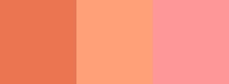 Salmon Colored Background Solid Three Color