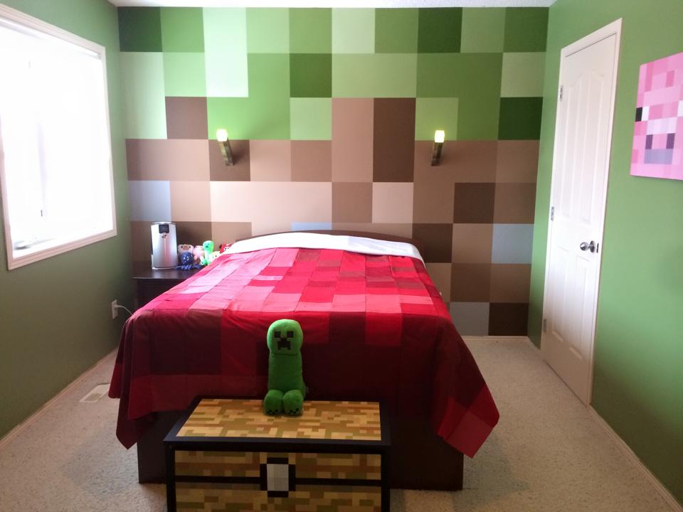 44 Minecraft Room Wallpaper Bedroom On Wallpapersafari