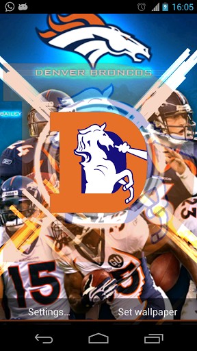 Bigger Denver Broncos Live Wallpaper For Android Screenshot