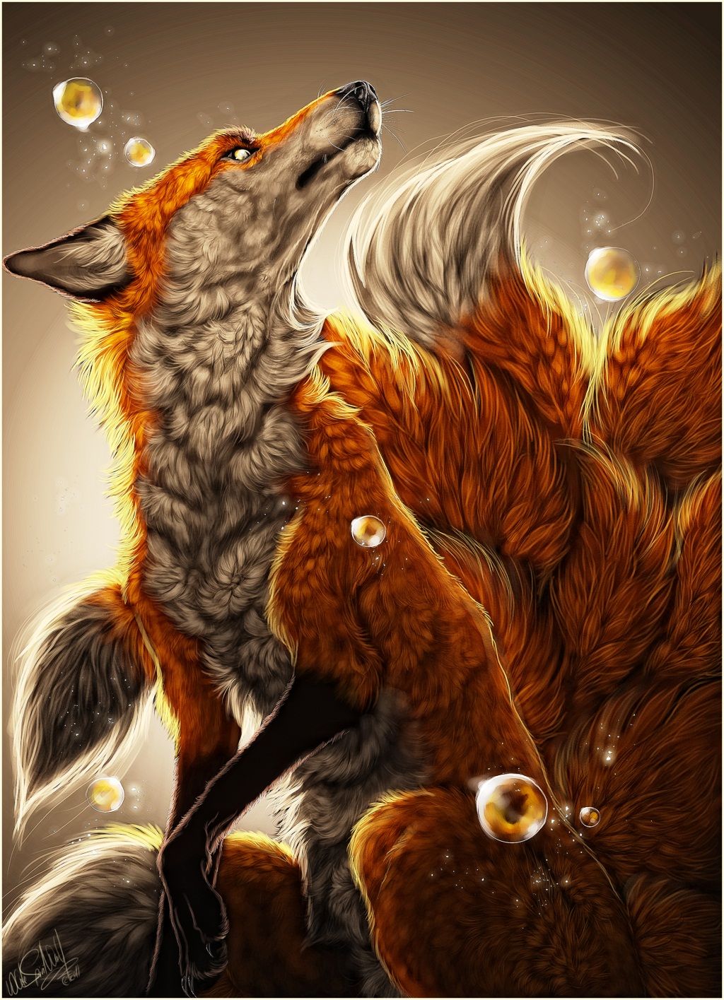 Nine Tailed Fox Wallpaper 4k
