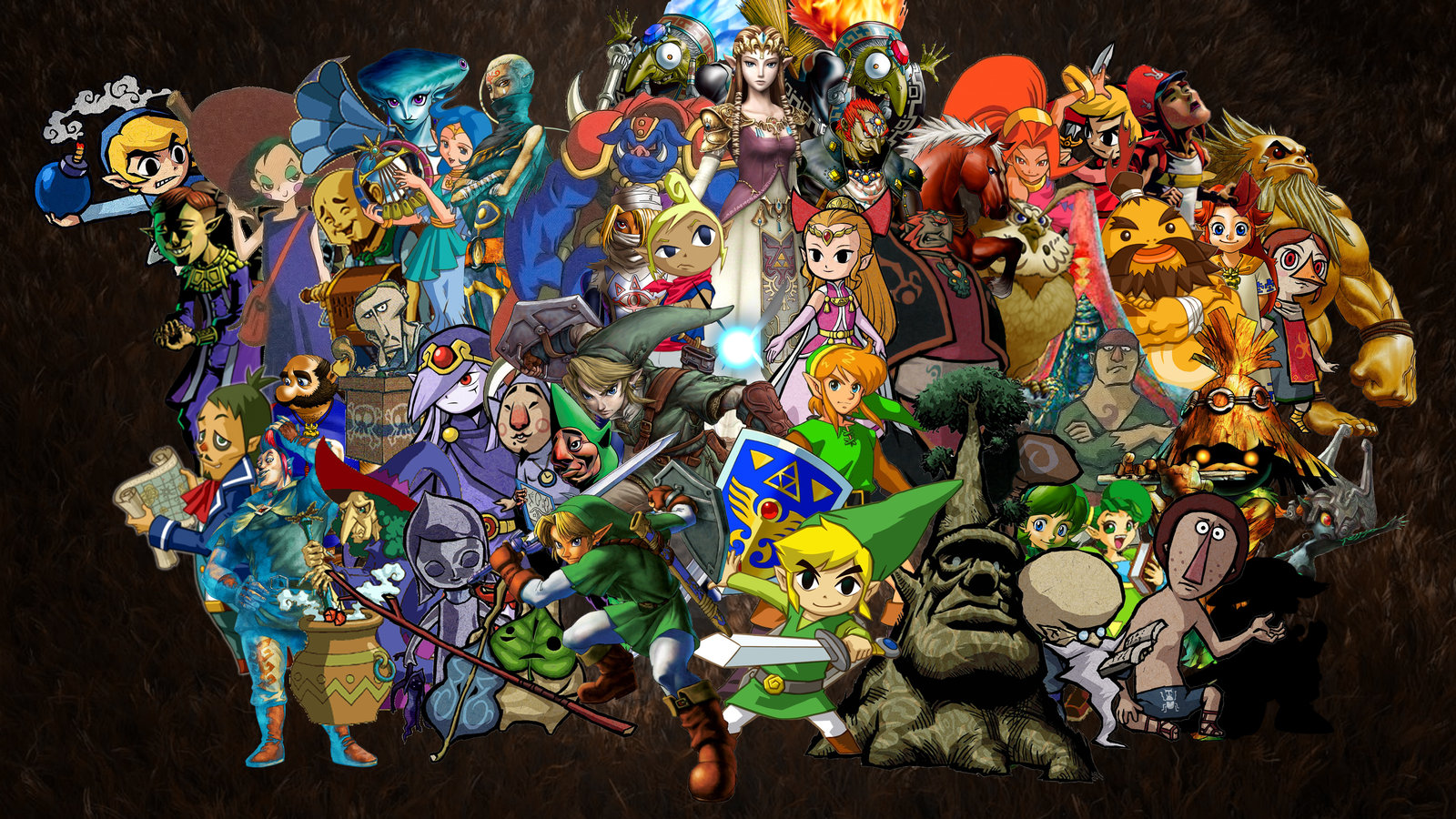 Zelda Collage Wallpaper Widescreen By Lockstin Customization