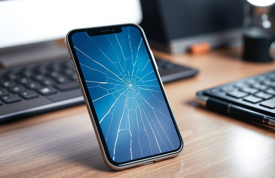 Cracked Screen Prank Wallpaper