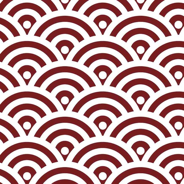 Circle Pop Maroon S002005 Wallpaper Panel   Modern   Wallpaper