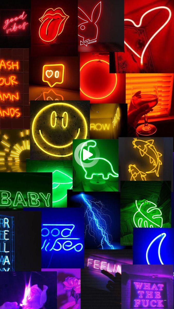 Neon Rainbow Wallpaper In
