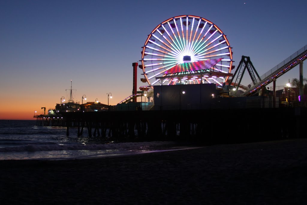 Like Or Share Santa Monica Pier Sunset Photos Wallpaper On