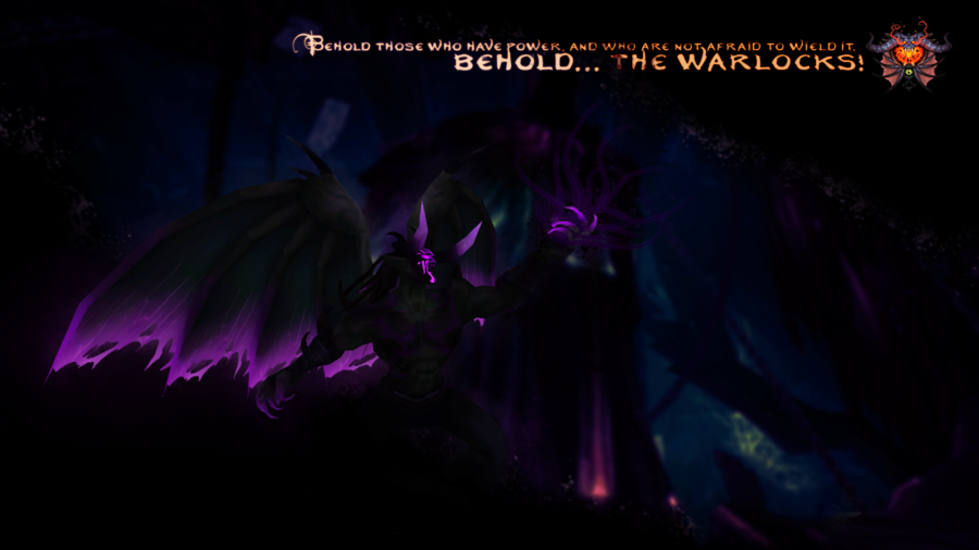 Warcraft Wallpaper Warlock By Sangriaa