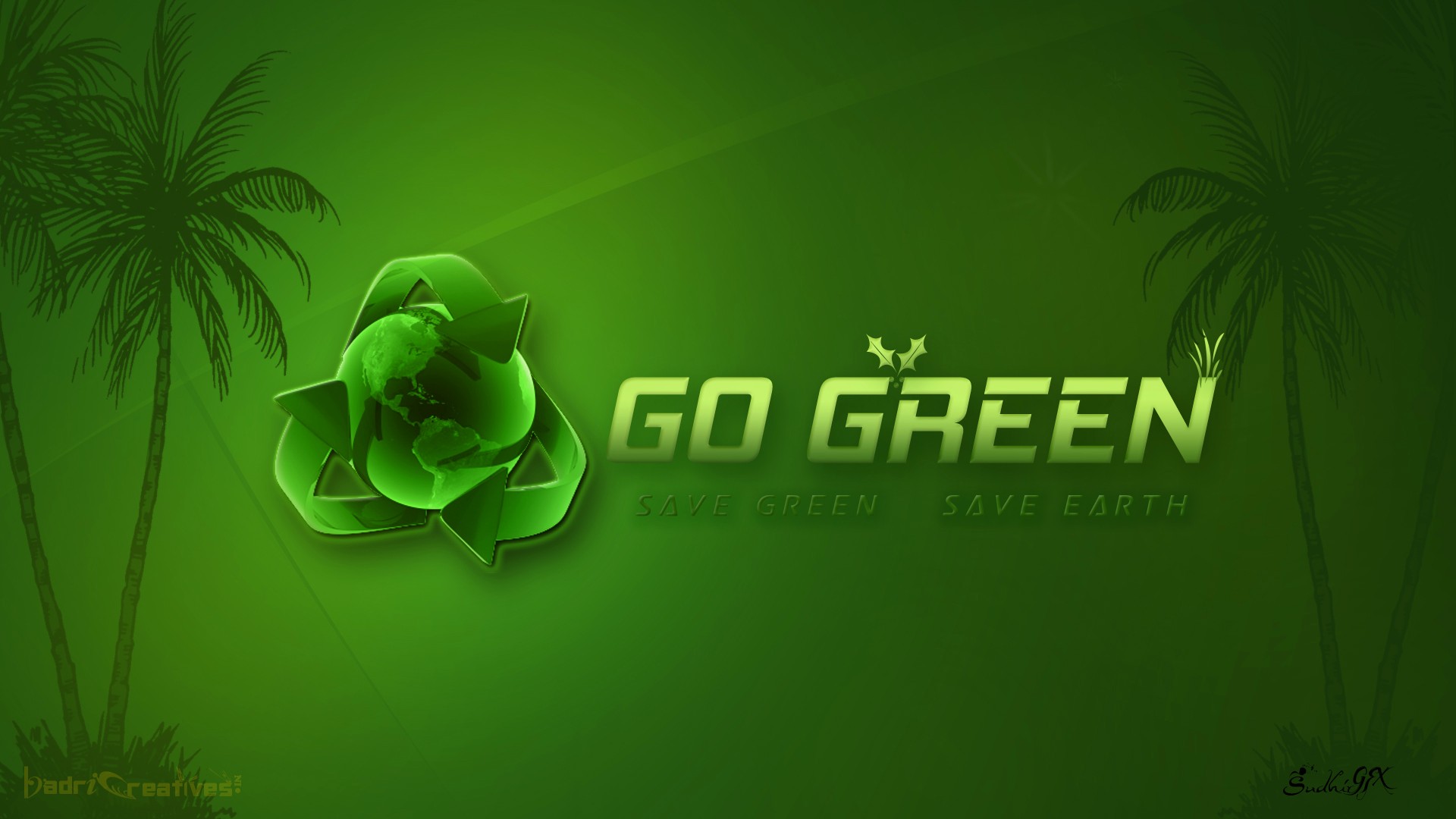 Go Green Hq Wallpaper Badricreatives God HD