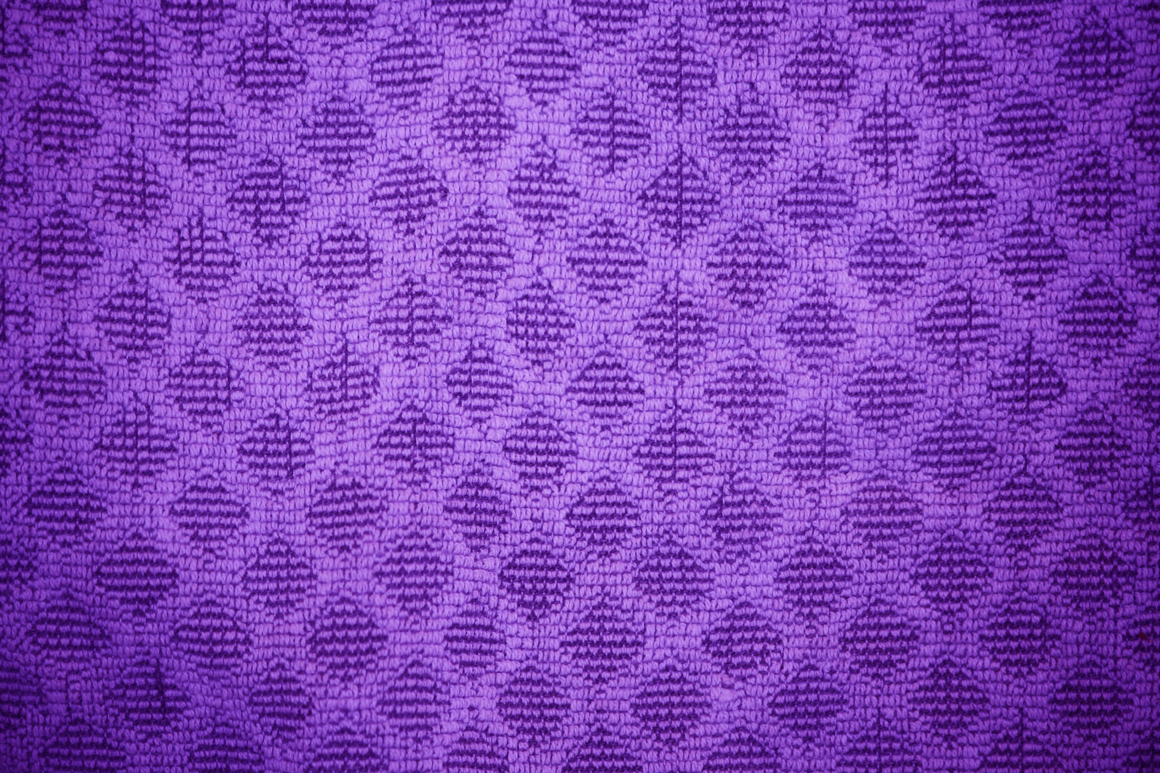 Purple Diamond Background Dish Towel With
