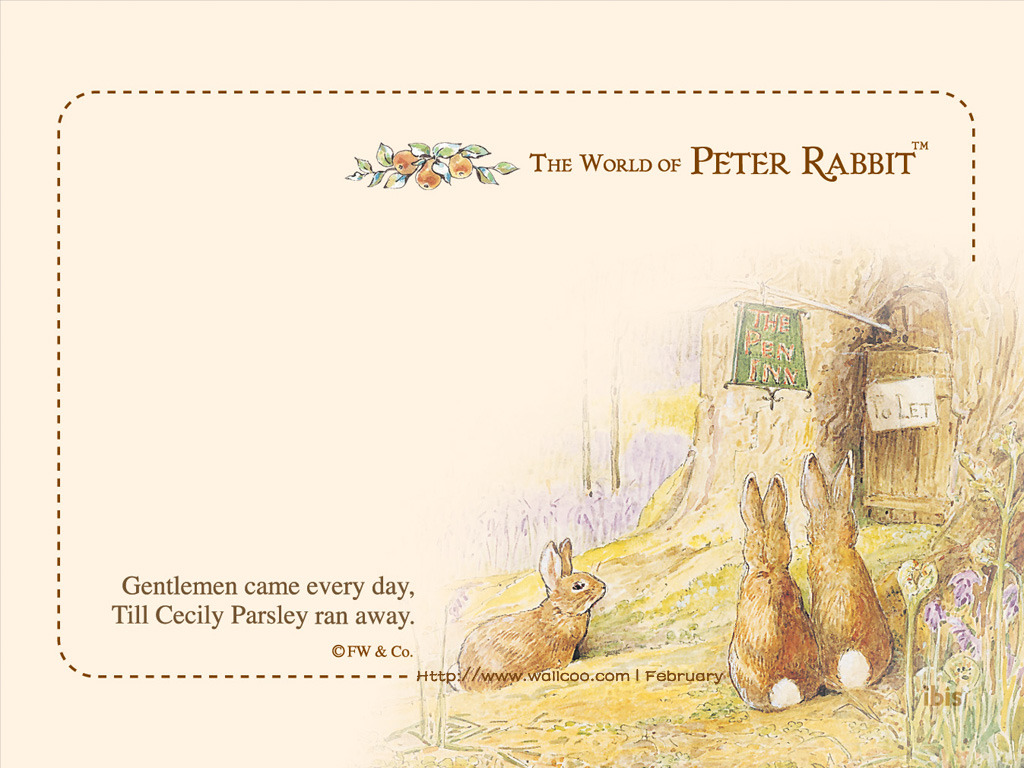  World of Peter Rabbit 1024x768 NO15 Desktop Wallpaper   Wallcoonet