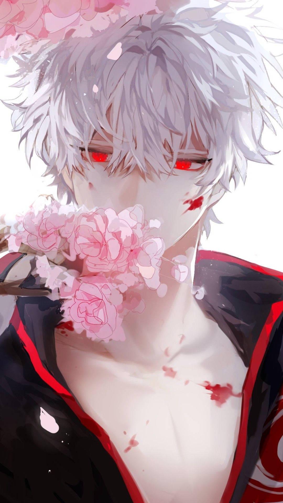 Download Red eyed Aesthetic Anime Boy Wallpaper
