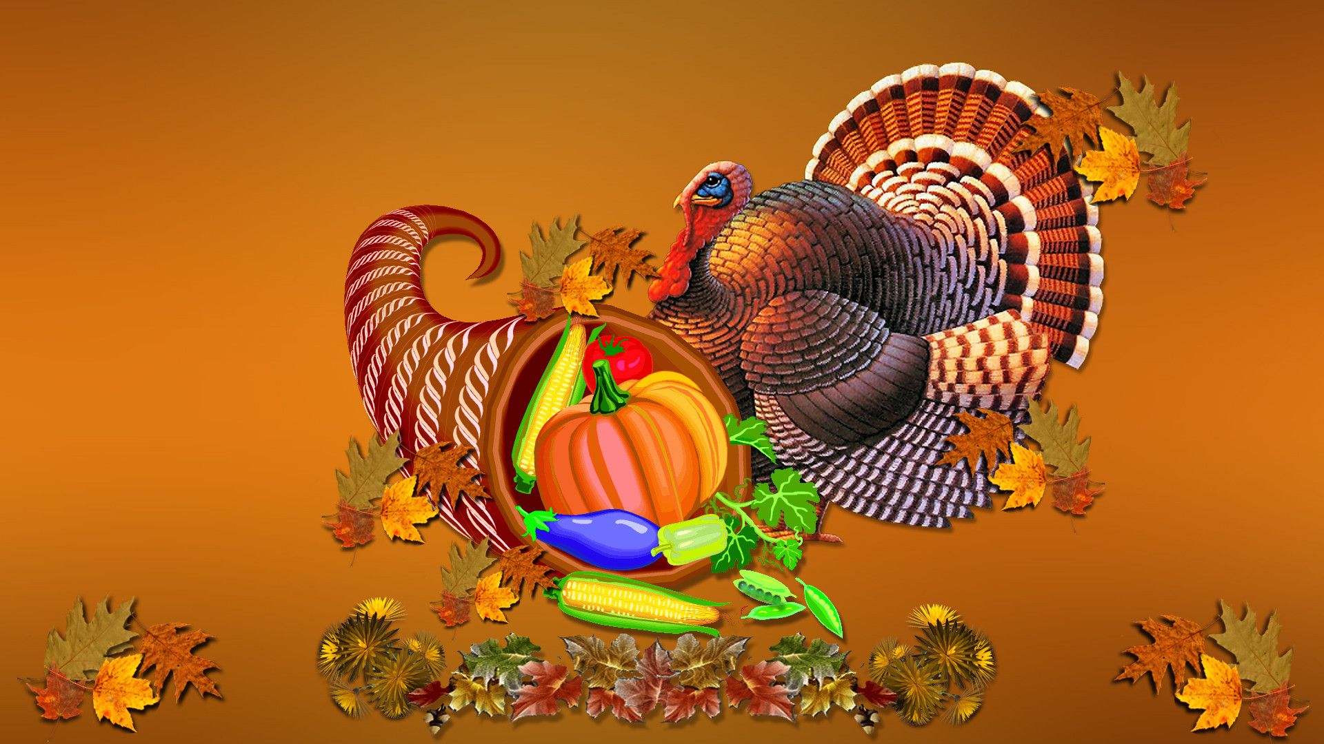 3d Thanksgiving HD Background