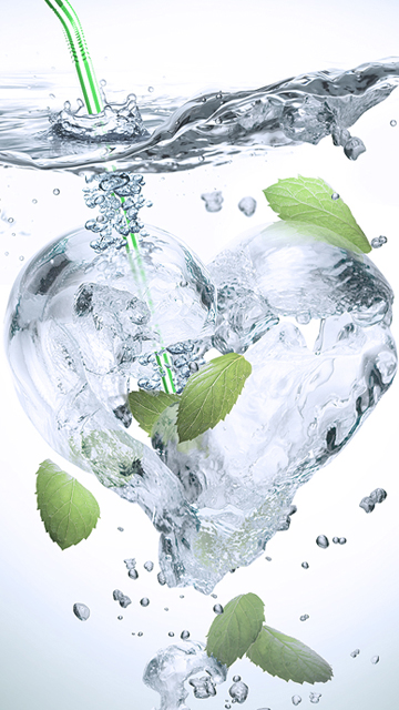 Ice Heart Mobile Phone Wallpaper Cell HD