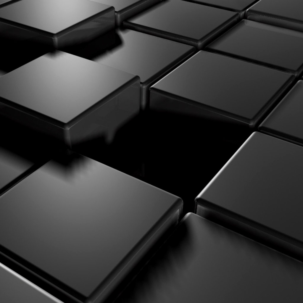 Black Squares Ipad Wallpapers 1024x1024 Hd Wallpaper For Cell Phones