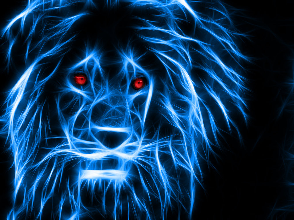 Neon Lion By Jelletenthij