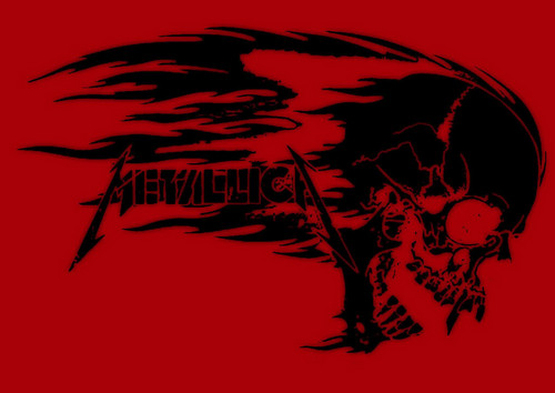 Metallica Image Logo Skull Flames