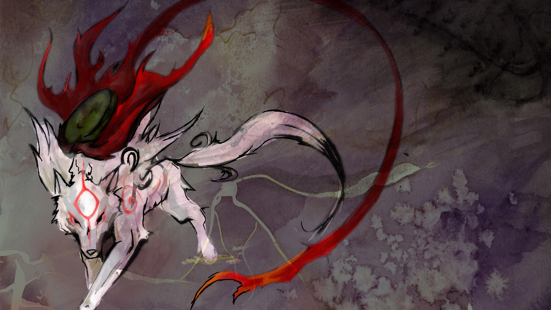 Okami Amaterasu Wallpaper 1080p From Shadow Of Death Hosted By