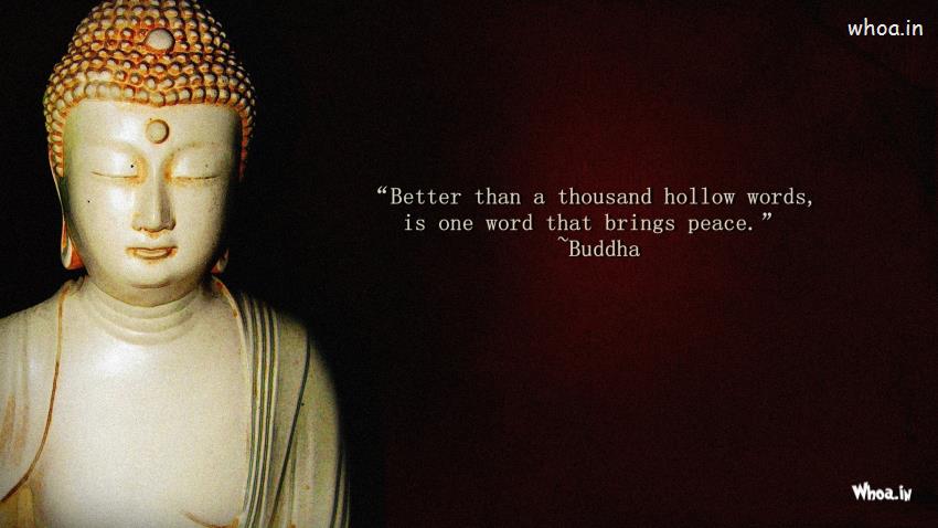 Is One Word That HD Widwscreen Wallpaper Lord Buddha Quote