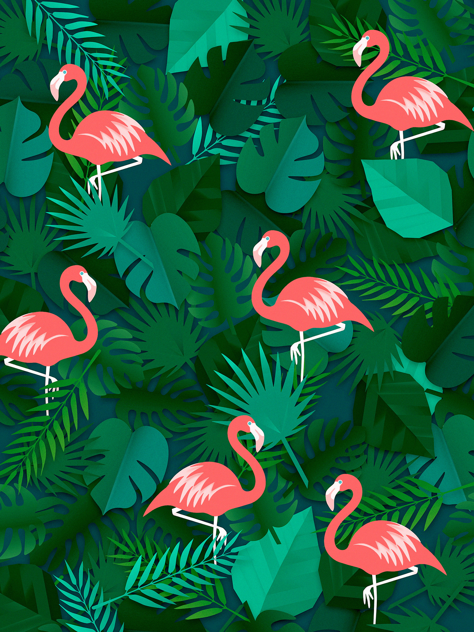 Flamingo Wallpaper For iPad