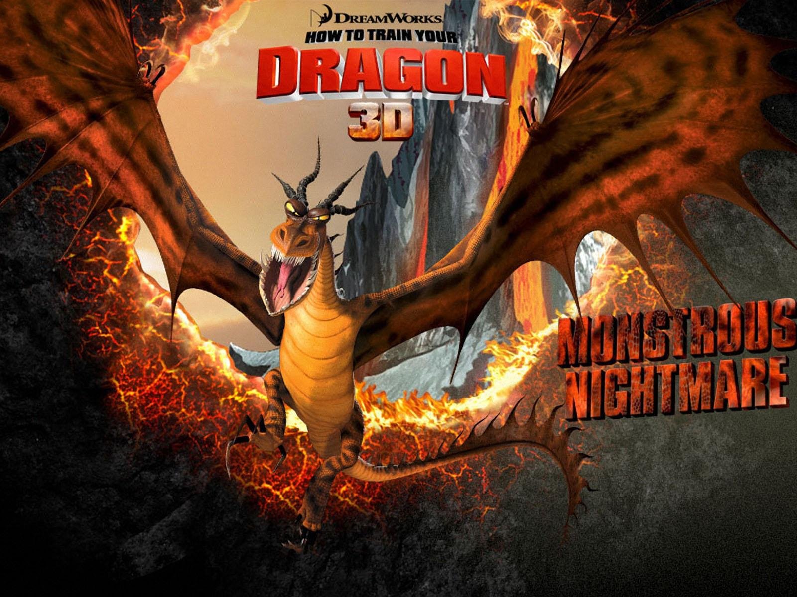 Monstrous Nightmare From Train Your Dragon Wallpaper