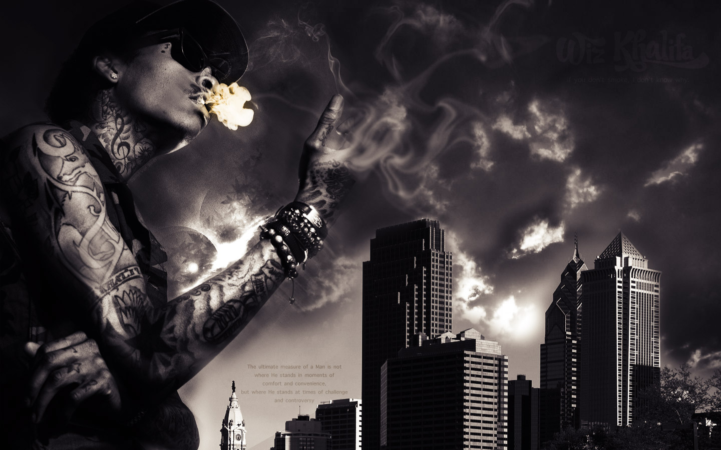 Wiz Khalifa Smokin Wallpaper Pictures Image