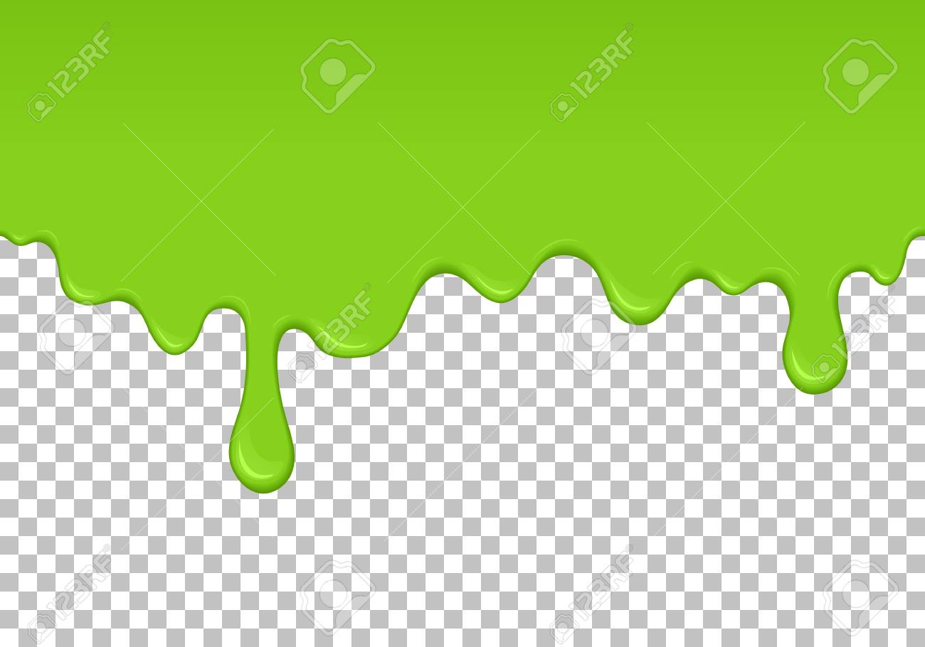 Light Green Dripping Slime Seamless Pattern Zombie