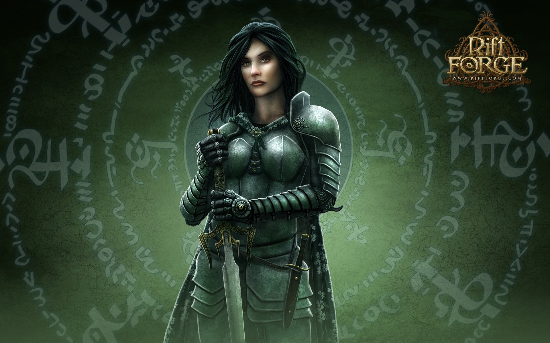 Rift Games Fantasy Warrior Sword Girl Armor G Wallpaper