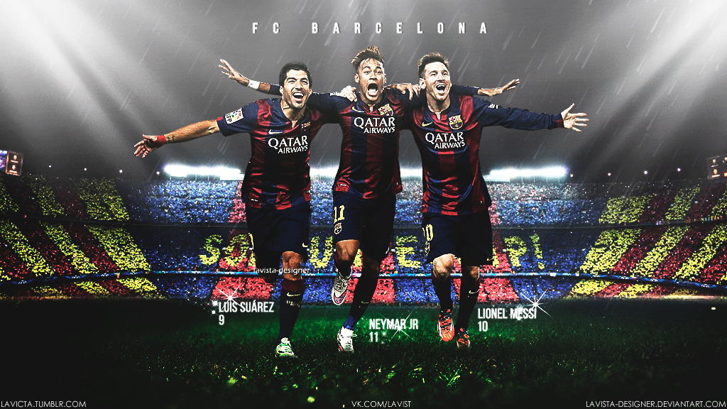 Messi Neymar Suarez FCBarcelona Wallpaper 2015 Cules de fc Barcelona