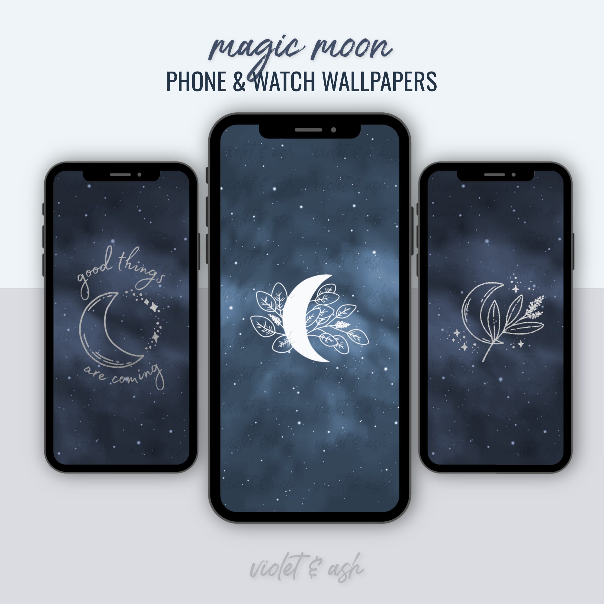 Moon And Stars iPhone Wallpaper