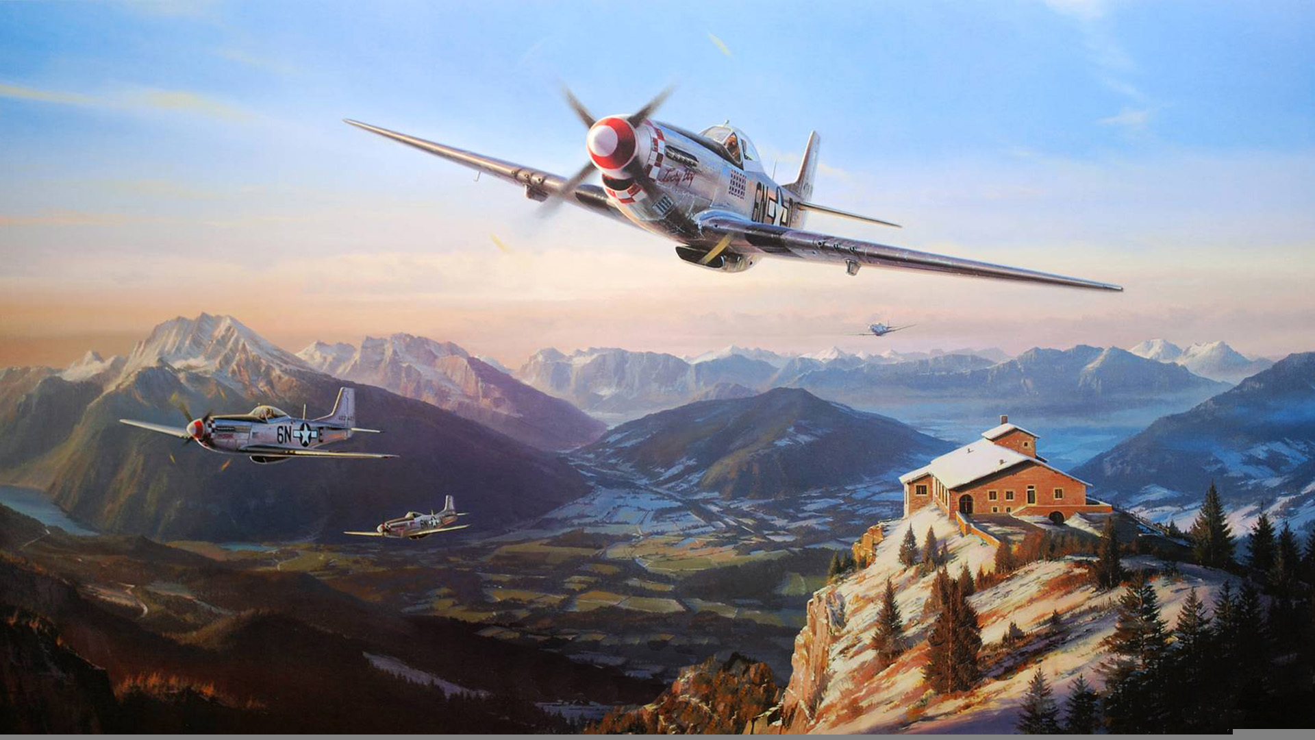Over The Eagles Nest Nicolas Trudgian Wallpaper Aviation