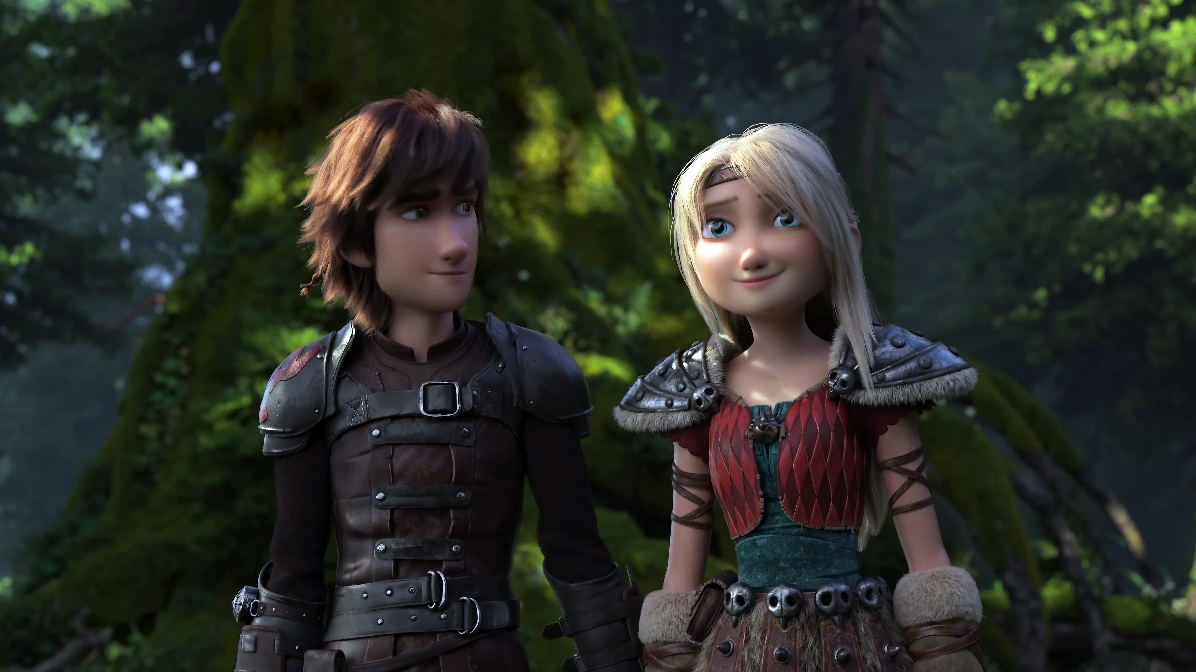 How To Train Your Dragon The Hidden World Hiccup And Astrid 4k