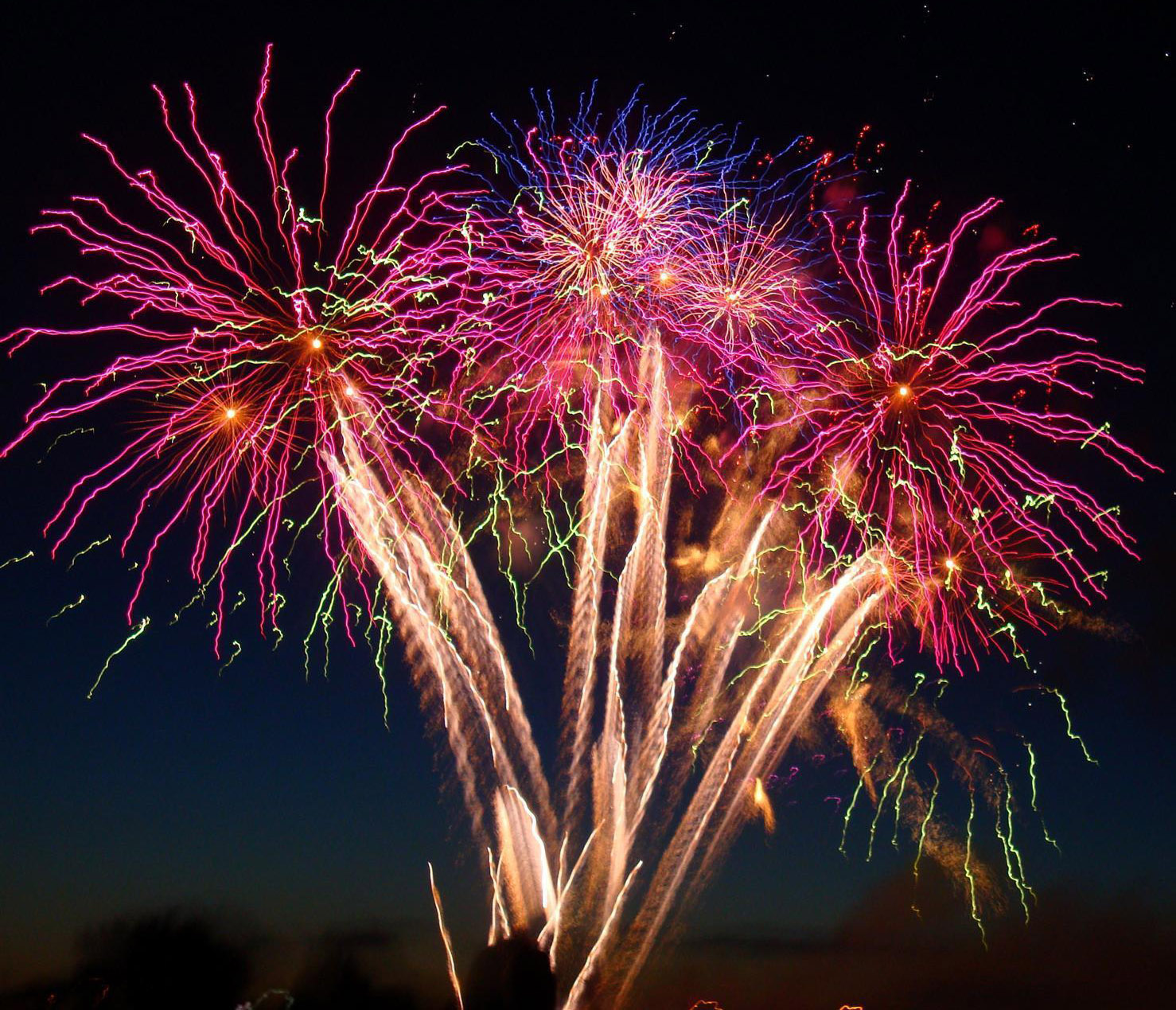 Fireworks Happy New Year Desktop Background