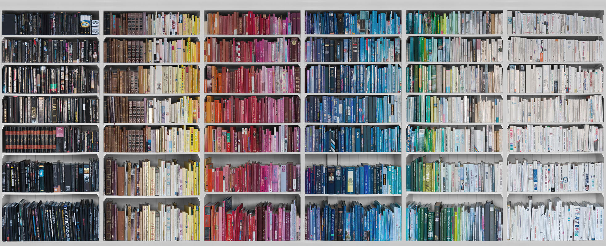 Colorful Bookshelf Wallpaper Pictures