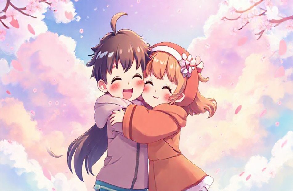 Anime Hug Wallpaper