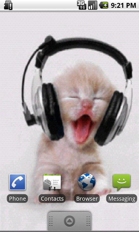 Music Kitten Live Wallpaper For Your Android Phone