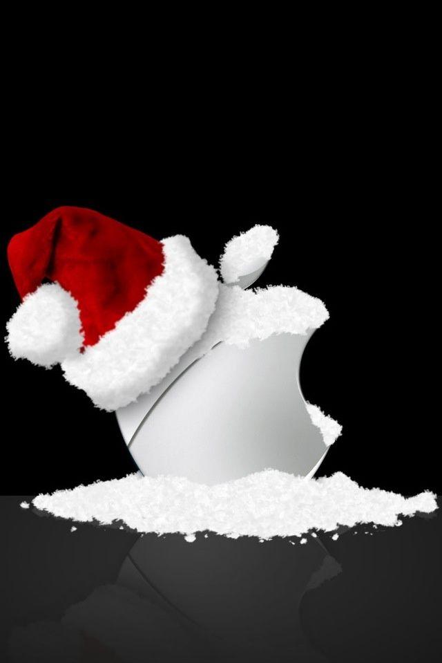Apple Logo Christmas Wallpaper iPhone