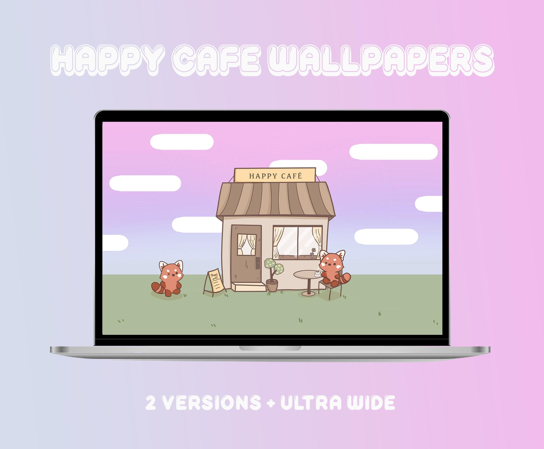 Happy Cafe Red Panda Wallpaper Desktop Ios Home Screen Lock