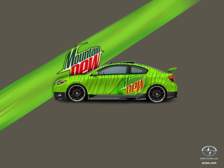 show diet Mountain Dew wallpaper The Mountain Dew Scion Tc by