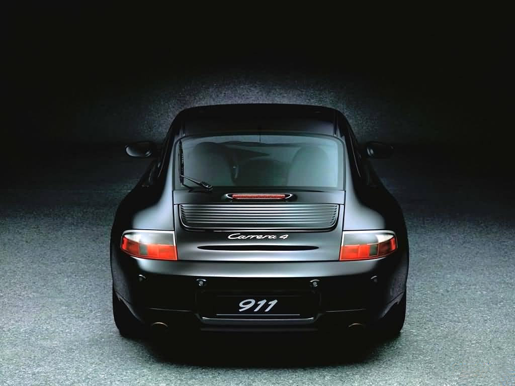 Wallpaper Of Automotive Jewels A Black Porsche 911carrera