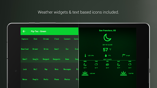 Filechoco Piptec Green Icons Live Wall V1 Apk