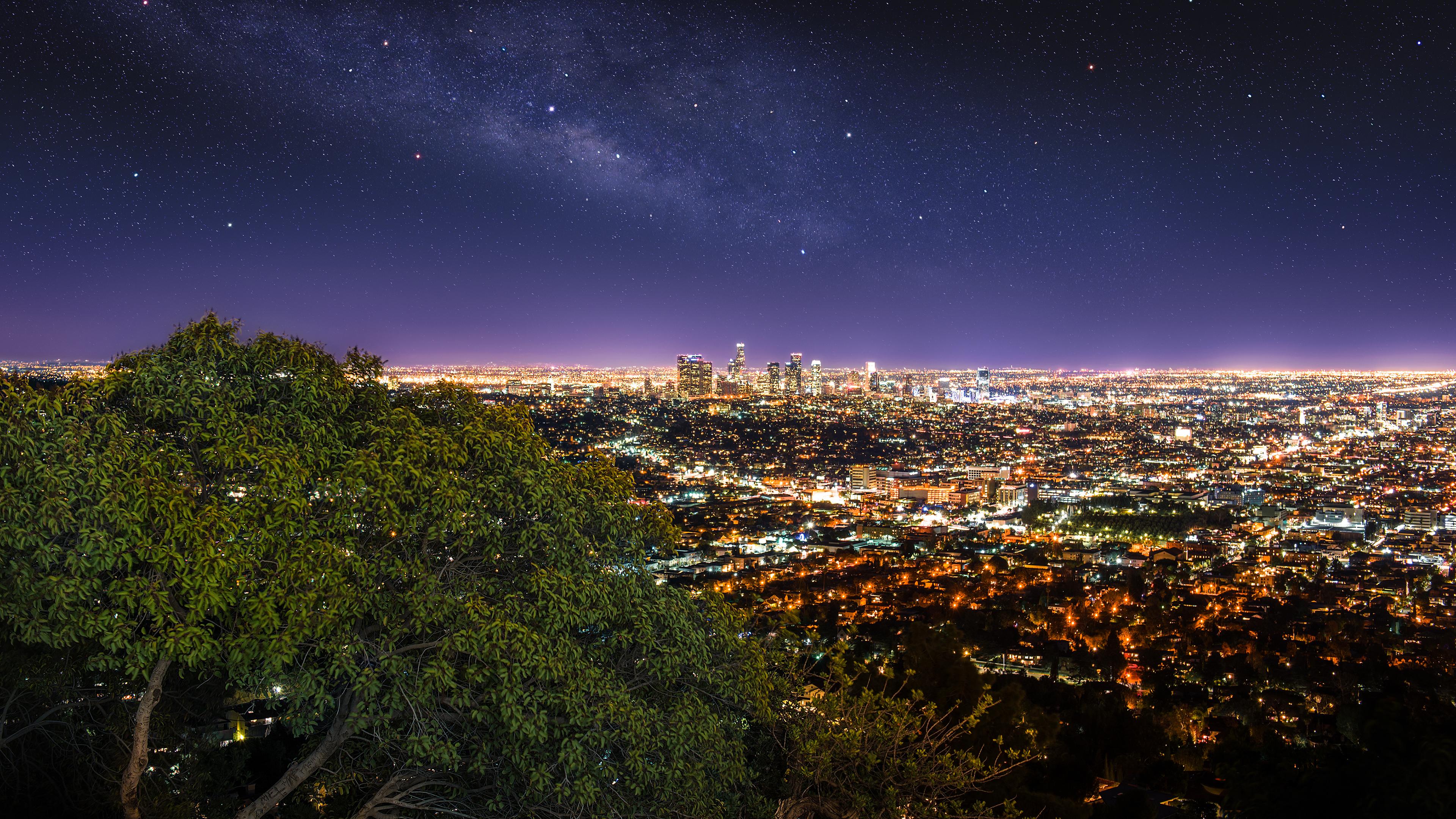 Starry Night In Los Angeles California