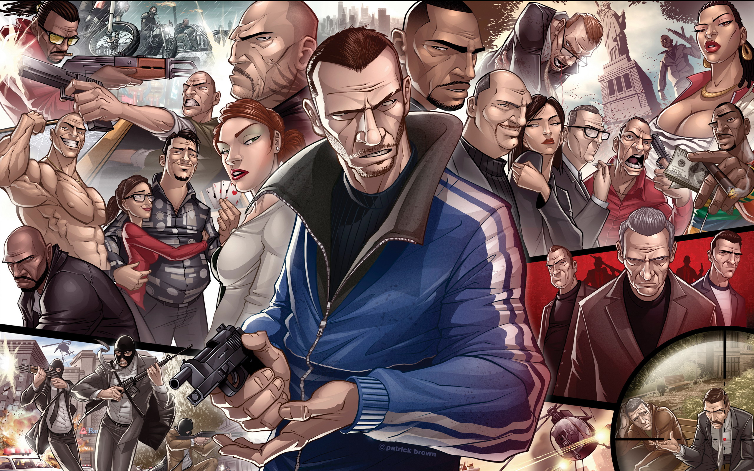 Grand Theft Auto Iv Characters Wallpaper HD