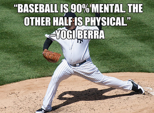 Baseball Quotes Is Mental The Other Half Physical Yogi Berra